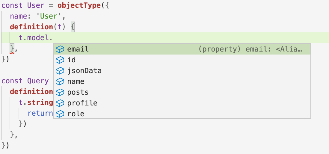 Exposing Prisma model fields with t.model